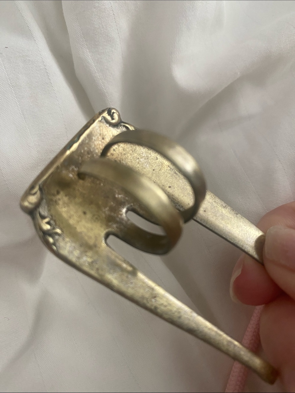 Handcrafted RING Vintage Metal Fork RING RUSTIC PATINA